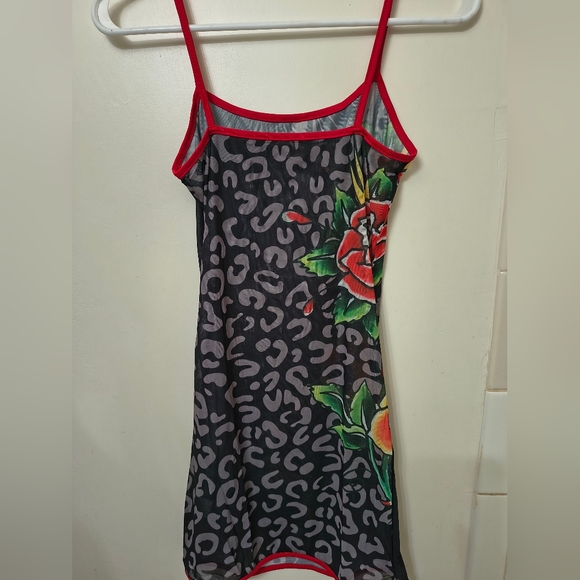 Floral Print Women's Nightdress - Picture 2 of 2